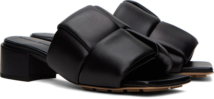 Bottega Veneta Black Patch Mules - Image 4