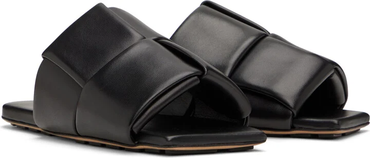 Bottega Veneta Black Patch Sandals - Image 4