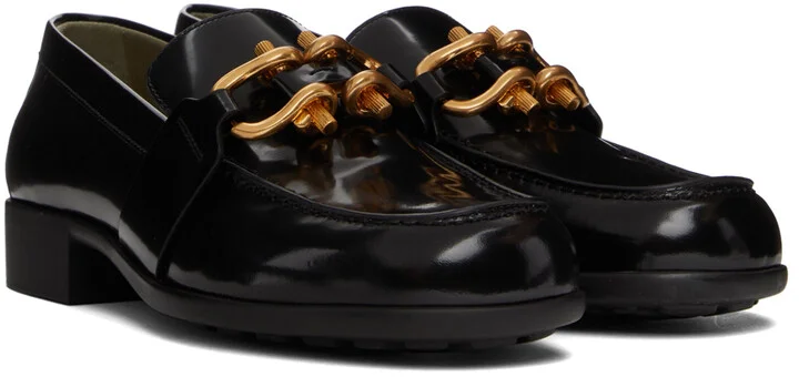 Bottega Veneta Black Patent Madame Loafers - Image 4