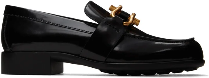 Bottega Veneta Black Patent Madame Loafers