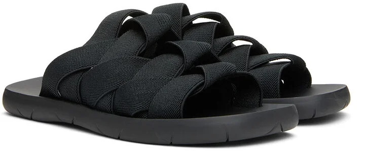 Bottega Veneta Black Plat Sandals - Image 4