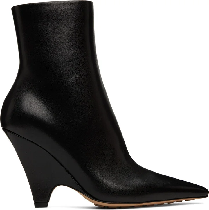 Bottega Veneta Black Point Ankle Boots