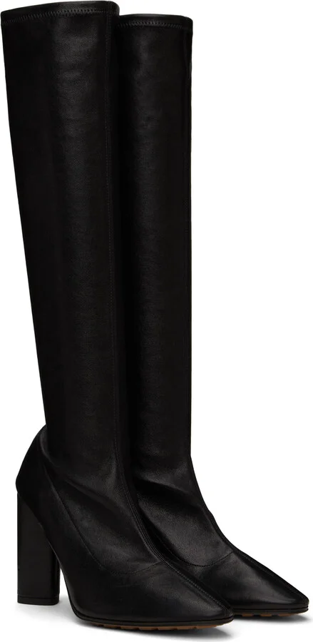 Bottega Veneta Black Pointed Boots - Image 4