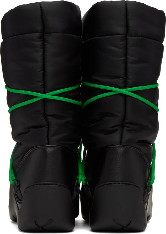 Bottega Veneta Black Puddle Bomber Boots - Image 2