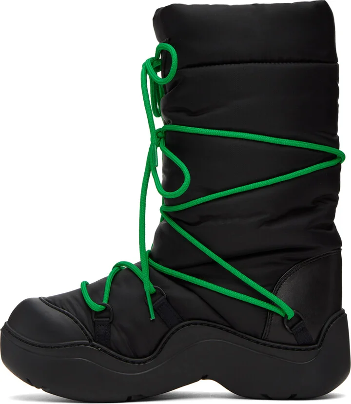 Bottega Veneta Black Puddle Bomber Boots - Image 3