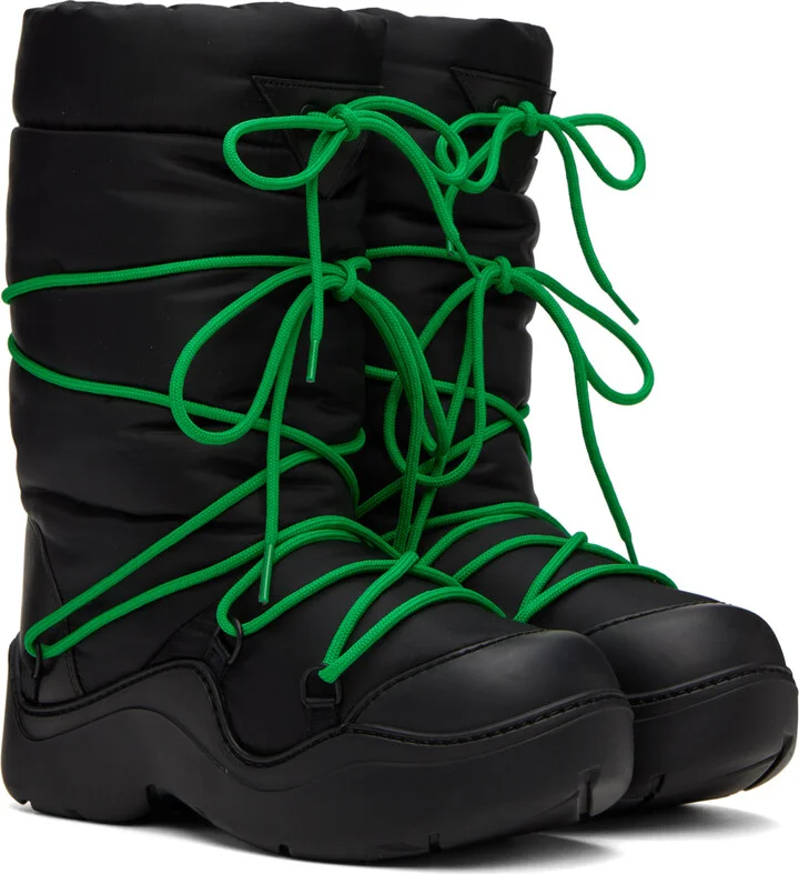 Bottega Veneta Black Puddle Bomber Boots - Image 4