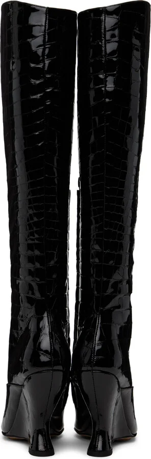 Bottega Veneta Black Punta Boots - Image 2