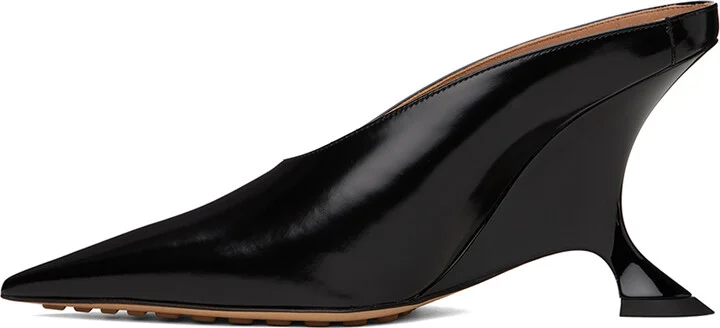 Bottega Veneta Black Rocket Mule Heels - Image 3
