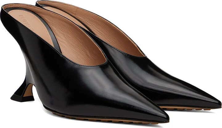 Bottega Veneta Black Rocket Mule Heels - Image 4