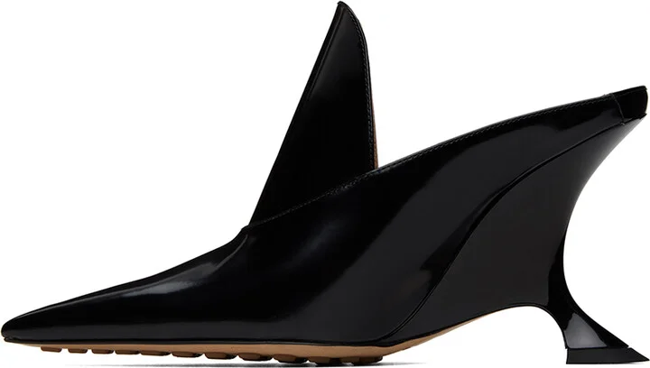 Bottega Veneta Black Rocket Mules - Image 3