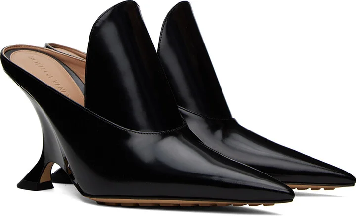 Bottega Veneta Black Rocket Mules - Image 4