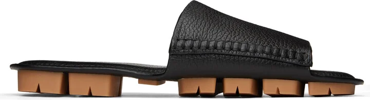 Bottega Veneta Black Shore Sandals
