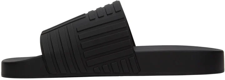 Bottega Veneta Black Slider Sandals - Image 3