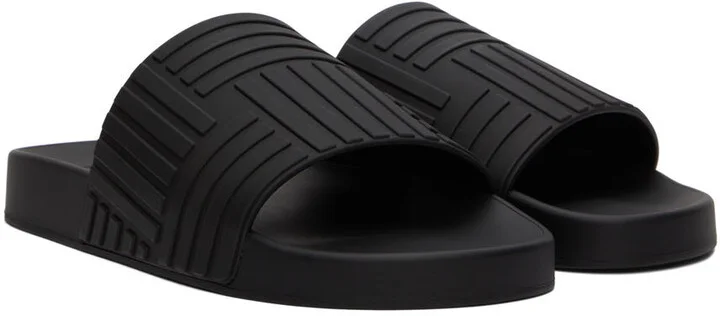 Bottega Veneta Black Slider Sandals - Image 4