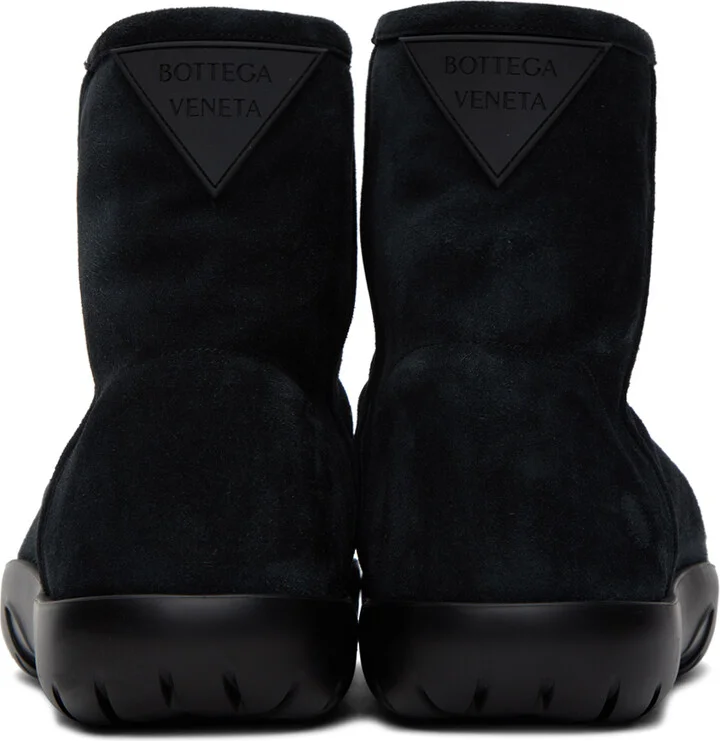Bottega Veneta Black Snap Ankle Boots - Image 2