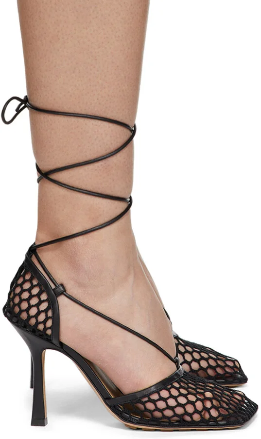 Bottega Veneta Black Stretch Heels