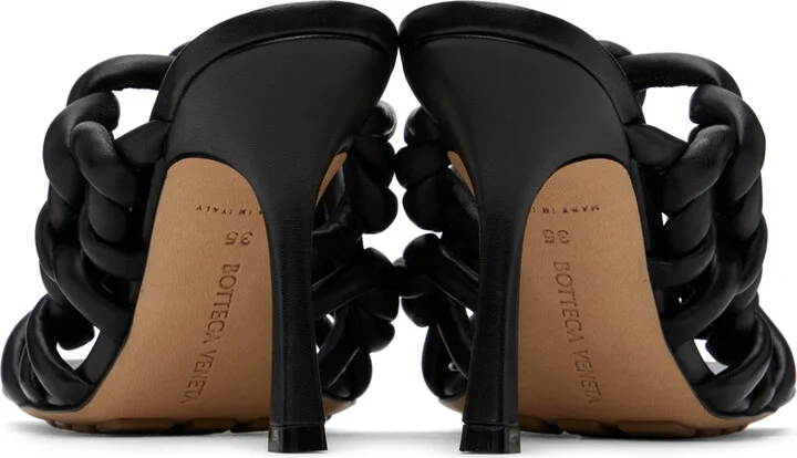 Bottega Veneta Black Stretch Mules - Image 2