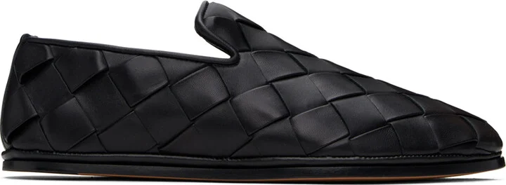 Bottega Veneta Black Sunday Slippers