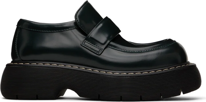 Bottega Veneta Black Swell Loafers