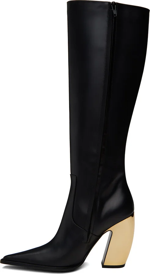 Bottega Veneta Black Tex Boots - Image 3