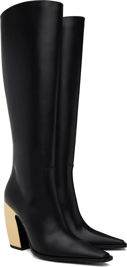 Bottega Veneta Black Tex Boots - Image 4