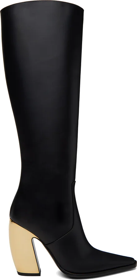 Bottega Veneta Black Tex Boots