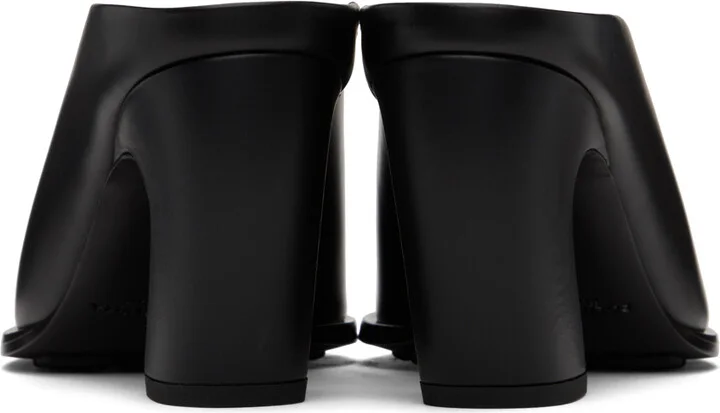 Bottega Veneta Black Tex Mule Heels - Image 2