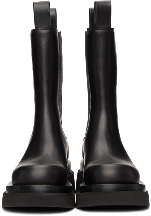 Bottega Veneta Black 'The Lug' Boots - Image 2