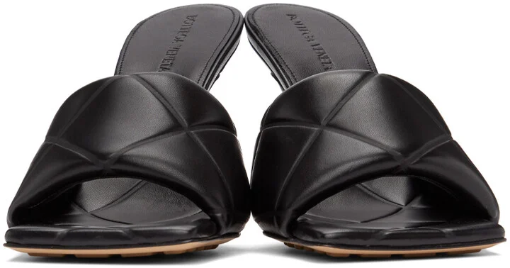 Bottega Veneta Black ‘The Rubber Lido’ Heeled Sandals - Image 2