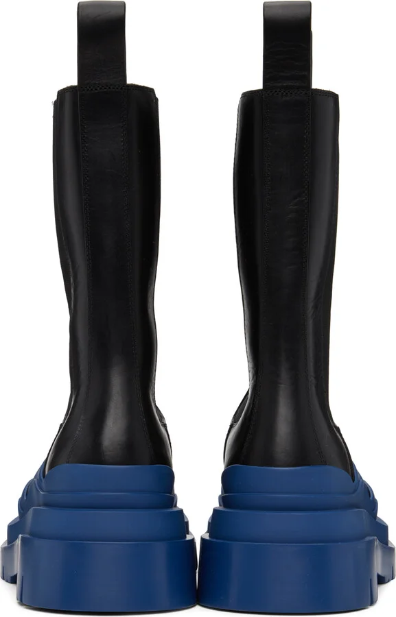 Bottega Veneta Black Tire Chelsea Boot - Image 2