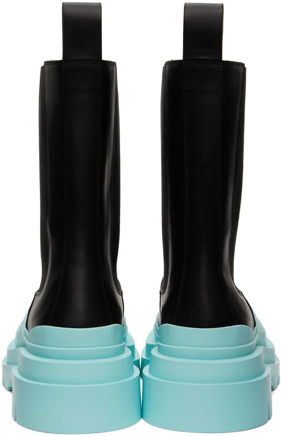 Bottega Veneta Black Tire Chelsea Boots - Image 2
