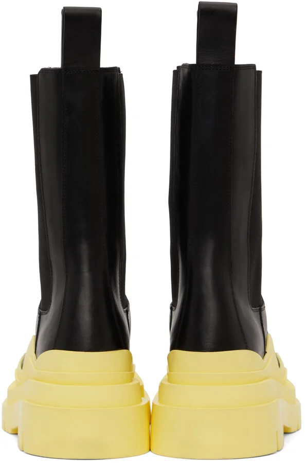 Bottega Veneta Black Tire Chelsea Boots - Image 2