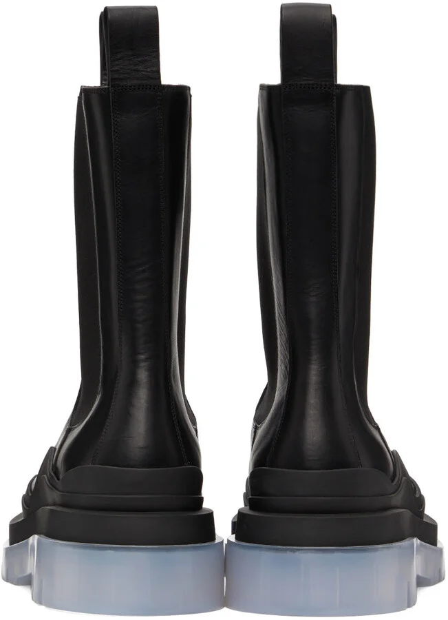 Bottega Veneta Black Tire Chelsea Boots - Image 2