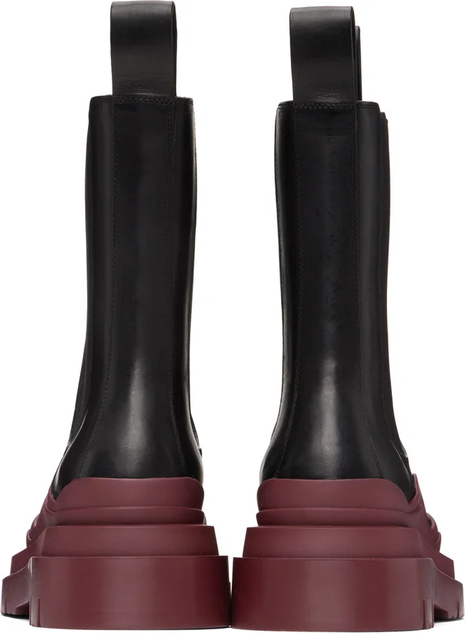 Bottega Veneta Black Tire Chelsea Boots - Image 2