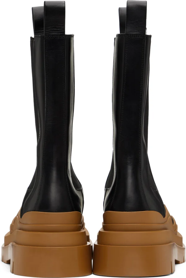 Bottega Veneta Black Tire Chelsea Boots - Image 2