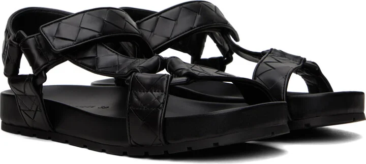 Bottega Veneta Black Trip Sandals - Image 4
