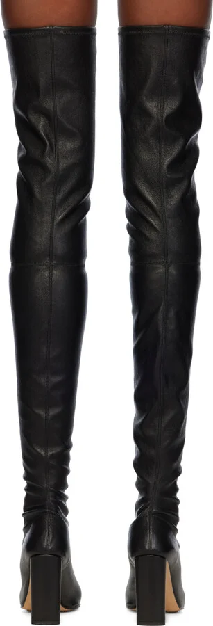Bottega Veneta Black Tripod Over-The-Knee Boots - Image 2
