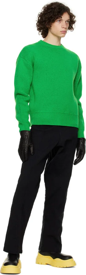 Bottega Veneta Black & Yellow Tire Chelsea Boots - Image 5