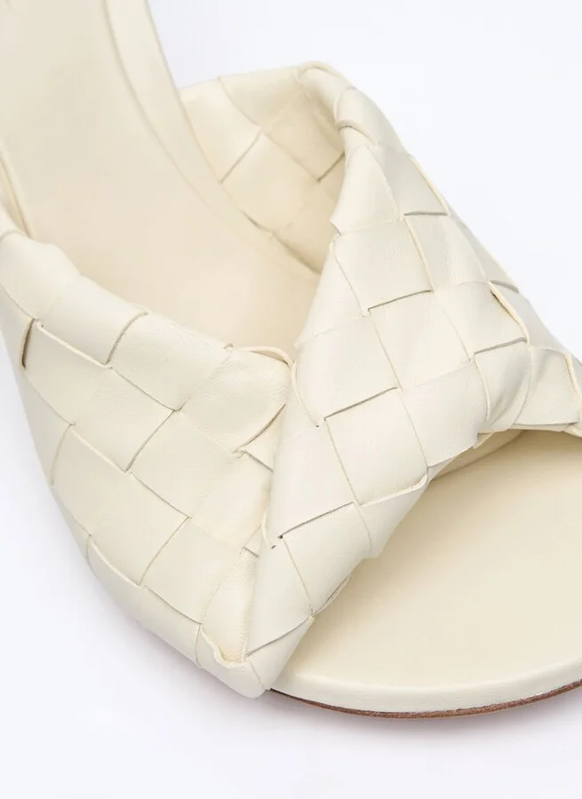 Bottega Veneta Blink Heeled Mules - Woman Mules Cream Eu - 38 - Image 2