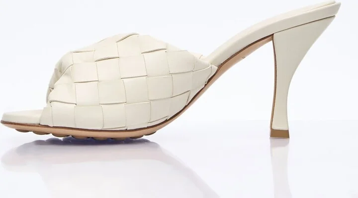 Bottega Veneta Blink Heeled Mules - Woman Mules Cream Eu - 38 - Image 4
