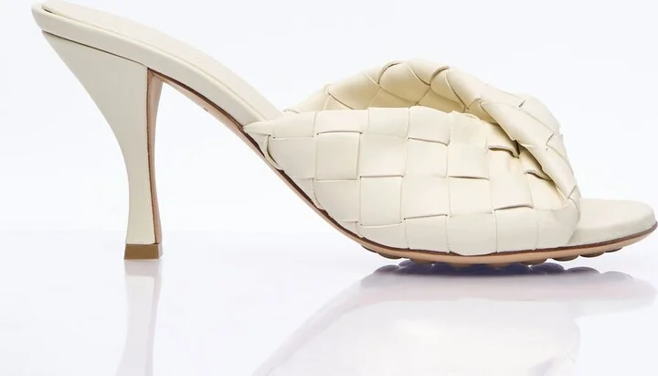 Bottega Veneta Blink Heeled Mules - Woman Mules Cream Eu - 38