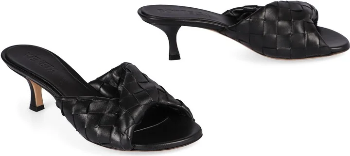 Bottega Veneta Blink Leather Mules - Image 3