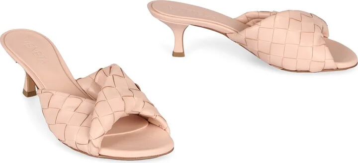 Bottega Veneta Blink Leather Mules - Image 3