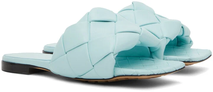 Bottega Veneta Blue Lido Sandals - Image 4