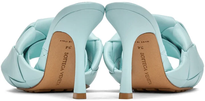 Bottega Veneta Blue Lido Sandals - Image 2