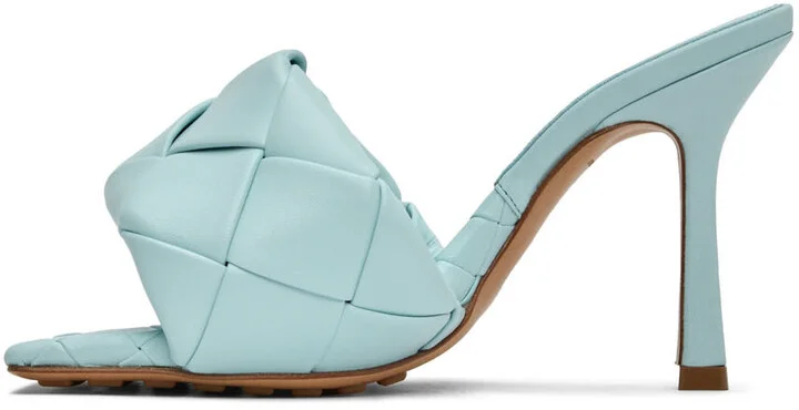 Bottega Veneta Blue Lido Sandals - Image 3