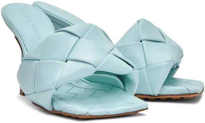 Bottega Veneta Blue Lido Sandals - Image 4