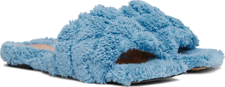 Bottega Veneta Blue Padded Sandals - Image 4