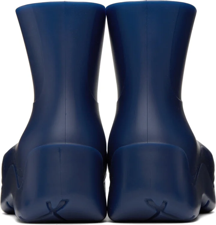 Bottega Veneta Blue Puddle Boots - Image 2