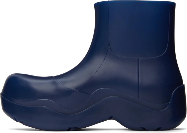Bottega Veneta Blue Puddle Boots - Image 3